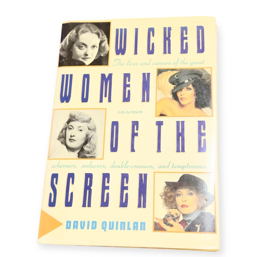 Wicked Women of the Screen Book David Quinlan, Hardback, First US Edition 1988